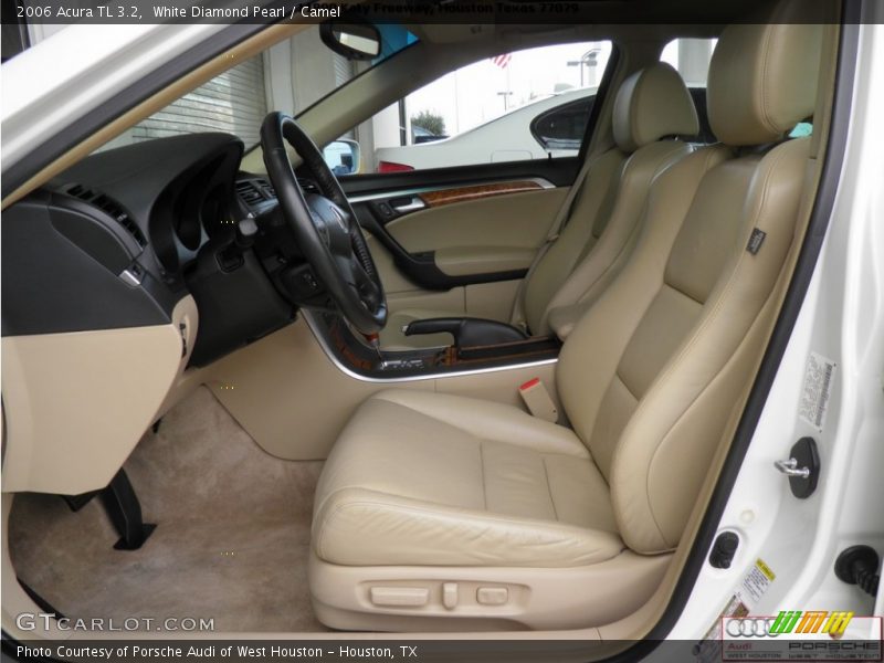 White Diamond Pearl / Camel 2006 Acura TL 3.2