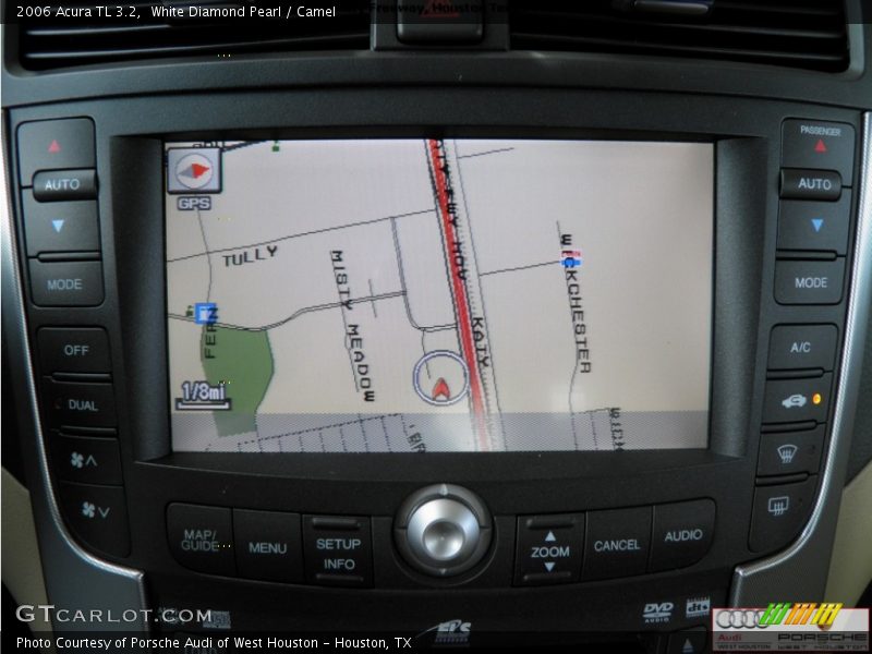 White Diamond Pearl / Camel 2006 Acura TL 3.2