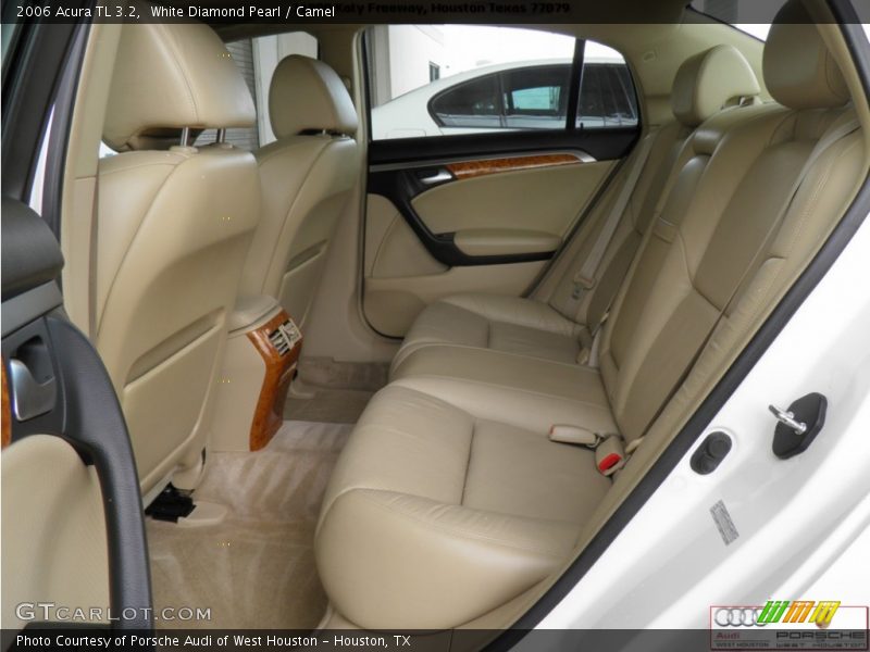 White Diamond Pearl / Camel 2006 Acura TL 3.2