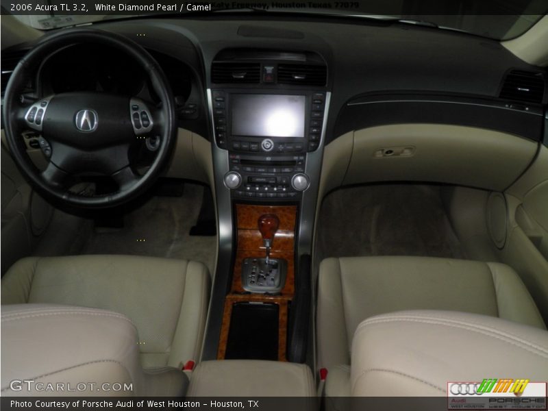 White Diamond Pearl / Camel 2006 Acura TL 3.2