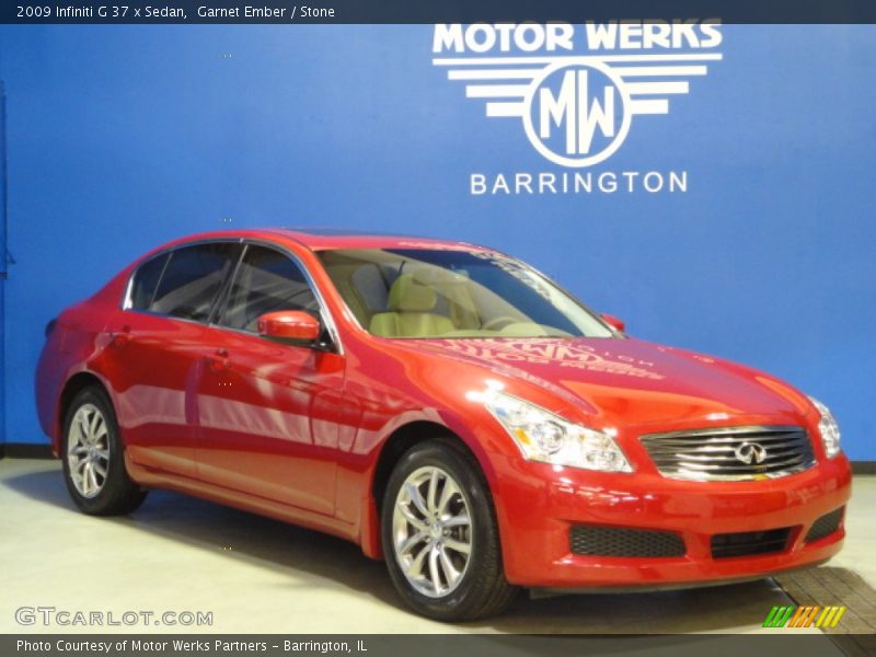 Garnet Ember / Stone 2009 Infiniti G 37 x Sedan