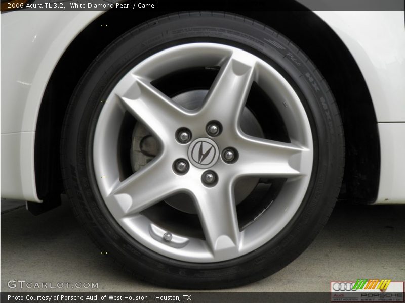 White Diamond Pearl / Camel 2006 Acura TL 3.2