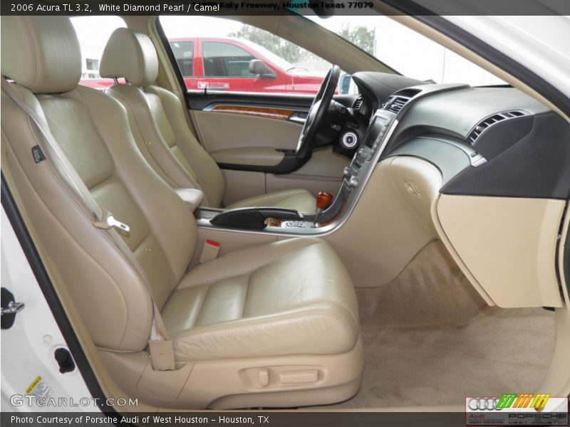 White Diamond Pearl / Camel 2006 Acura TL 3.2