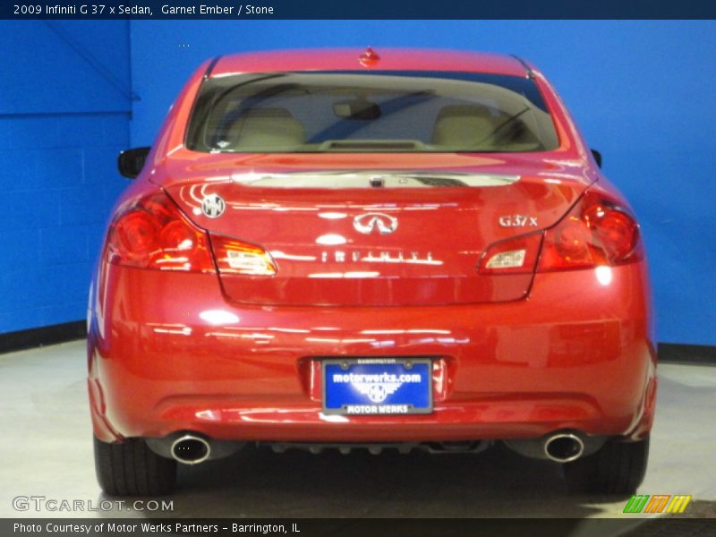 Garnet Ember / Stone 2009 Infiniti G 37 x Sedan