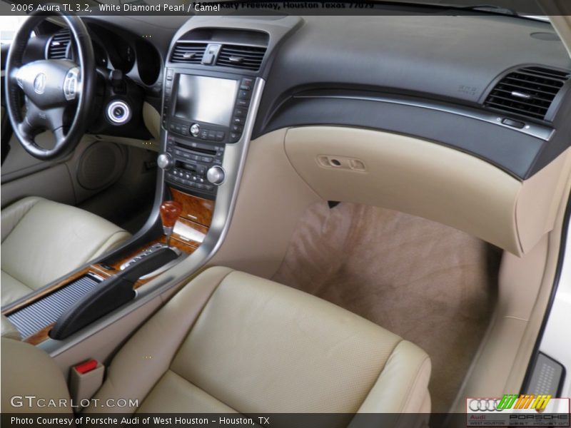 White Diamond Pearl / Camel 2006 Acura TL 3.2