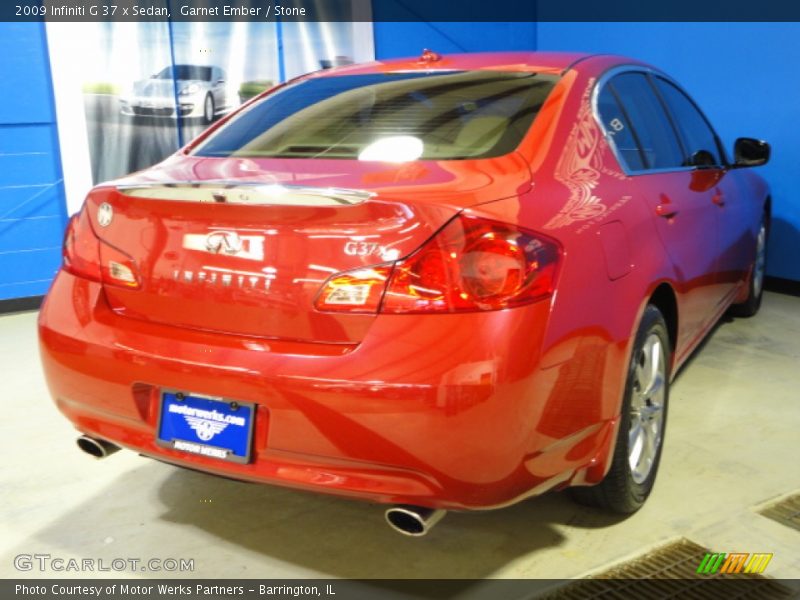 Garnet Ember / Stone 2009 Infiniti G 37 x Sedan