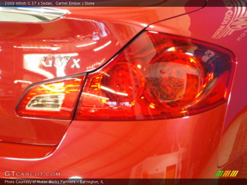 Garnet Ember / Stone 2009 Infiniti G 37 x Sedan