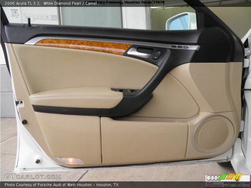 White Diamond Pearl / Camel 2006 Acura TL 3.2