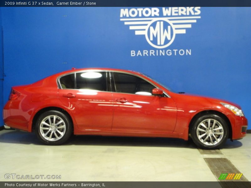 Garnet Ember / Stone 2009 Infiniti G 37 x Sedan