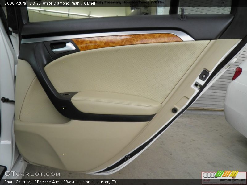 White Diamond Pearl / Camel 2006 Acura TL 3.2