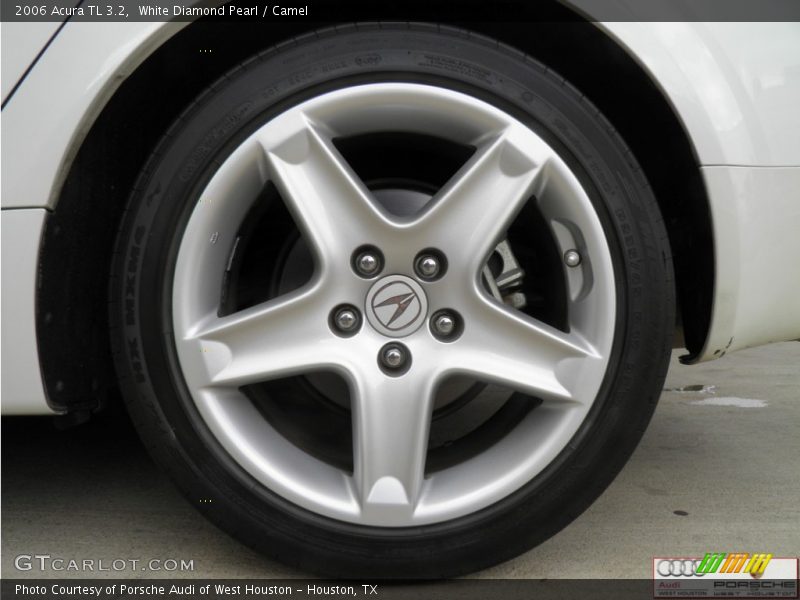 White Diamond Pearl / Camel 2006 Acura TL 3.2