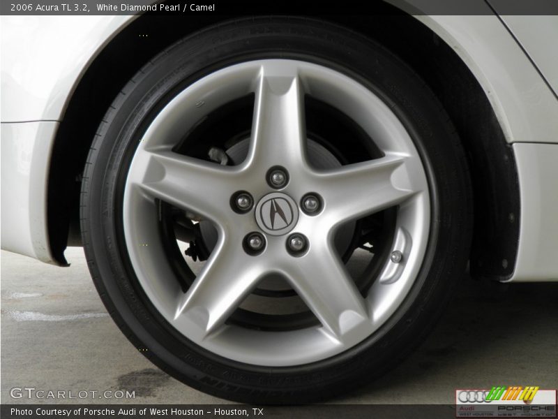 White Diamond Pearl / Camel 2006 Acura TL 3.2