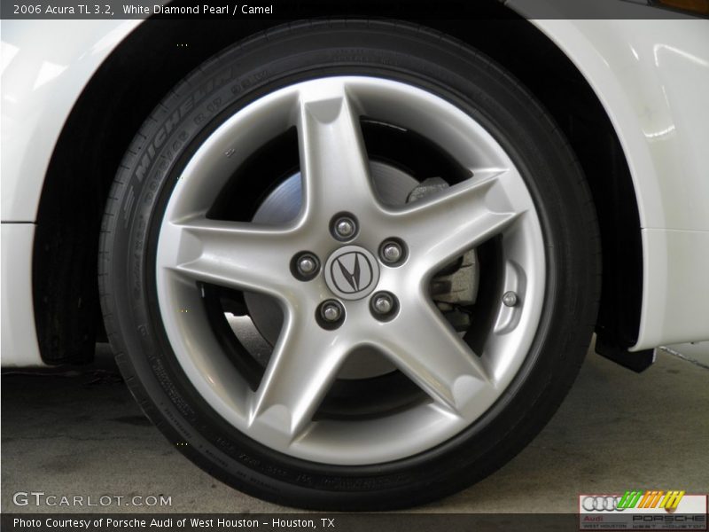 White Diamond Pearl / Camel 2006 Acura TL 3.2