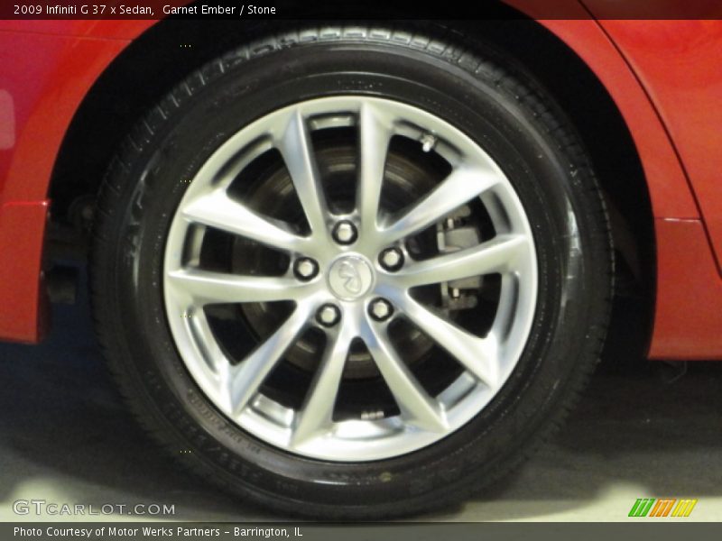 Garnet Ember / Stone 2009 Infiniti G 37 x Sedan