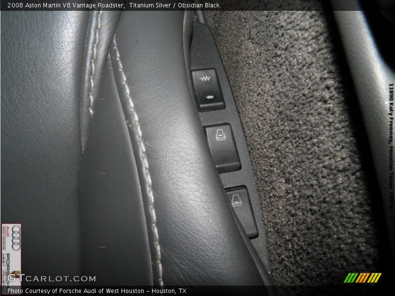 Titanium Silver / Obsidian Black 2008 Aston Martin V8 Vantage Roadster