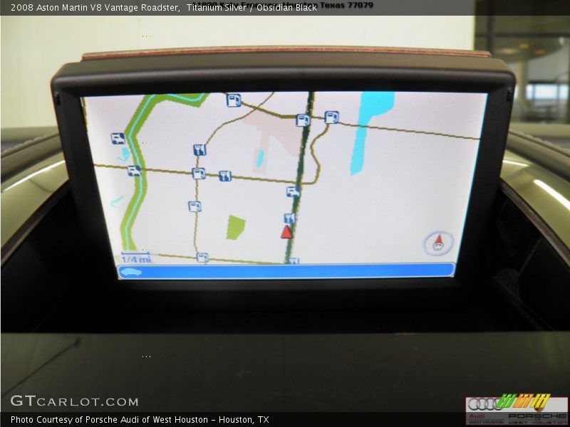 Titanium Silver / Obsidian Black 2008 Aston Martin V8 Vantage Roadster