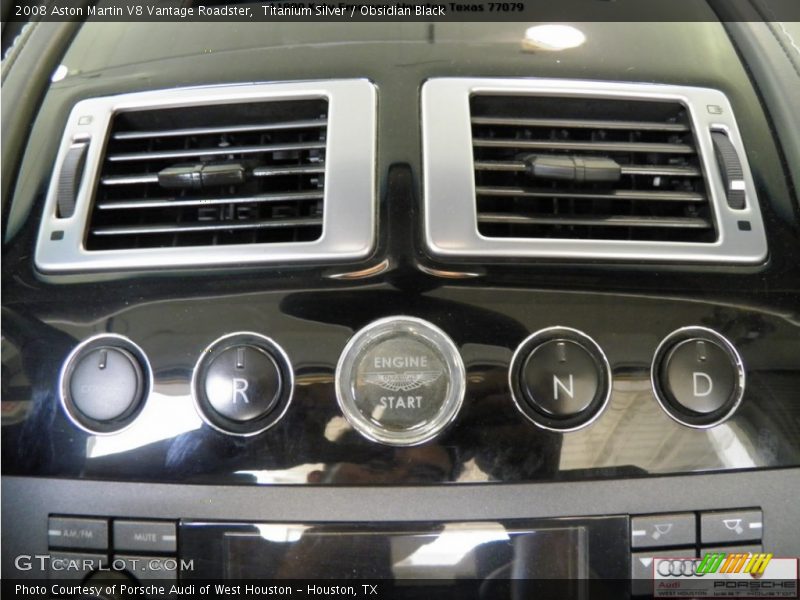 Titanium Silver / Obsidian Black 2008 Aston Martin V8 Vantage Roadster