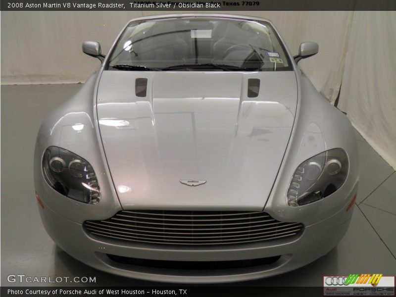 Titanium Silver / Obsidian Black 2008 Aston Martin V8 Vantage Roadster