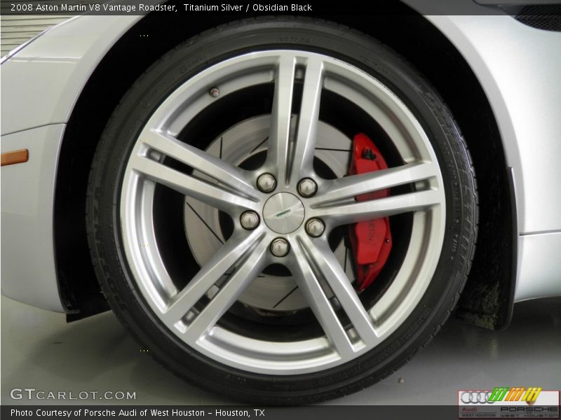Titanium Silver / Obsidian Black 2008 Aston Martin V8 Vantage Roadster