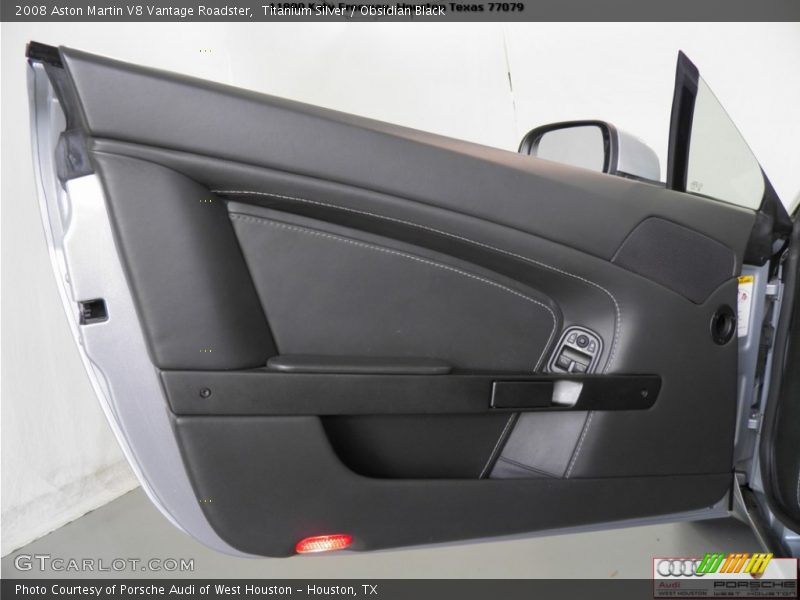 Titanium Silver / Obsidian Black 2008 Aston Martin V8 Vantage Roadster