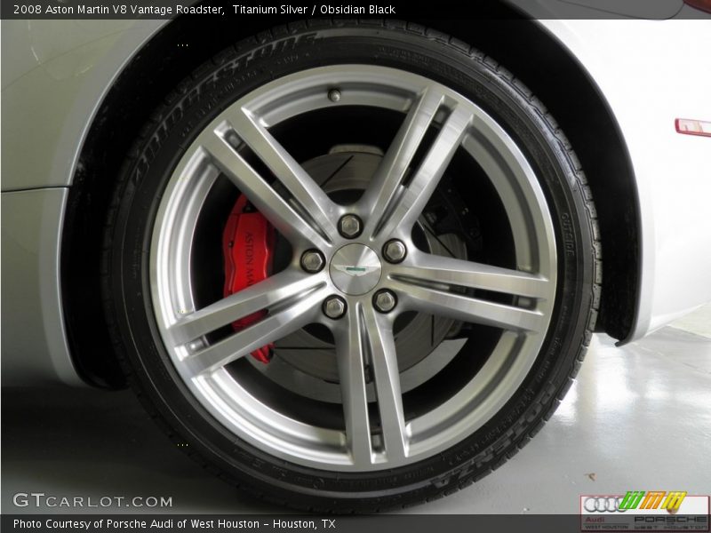 Titanium Silver / Obsidian Black 2008 Aston Martin V8 Vantage Roadster