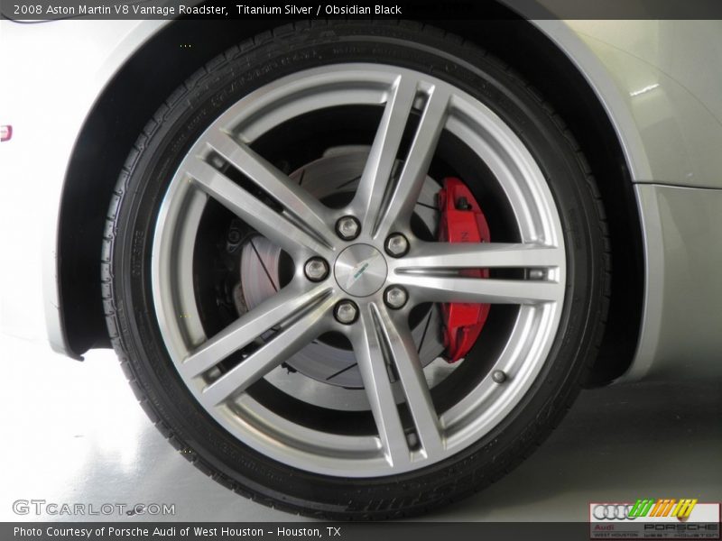 Titanium Silver / Obsidian Black 2008 Aston Martin V8 Vantage Roadster