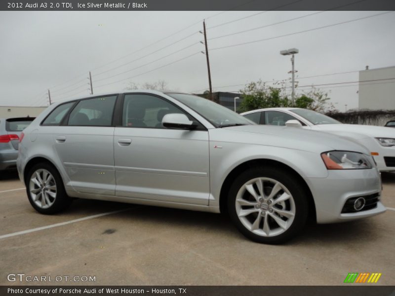 Ice Silver Metallic / Black 2012 Audi A3 2.0 TDI