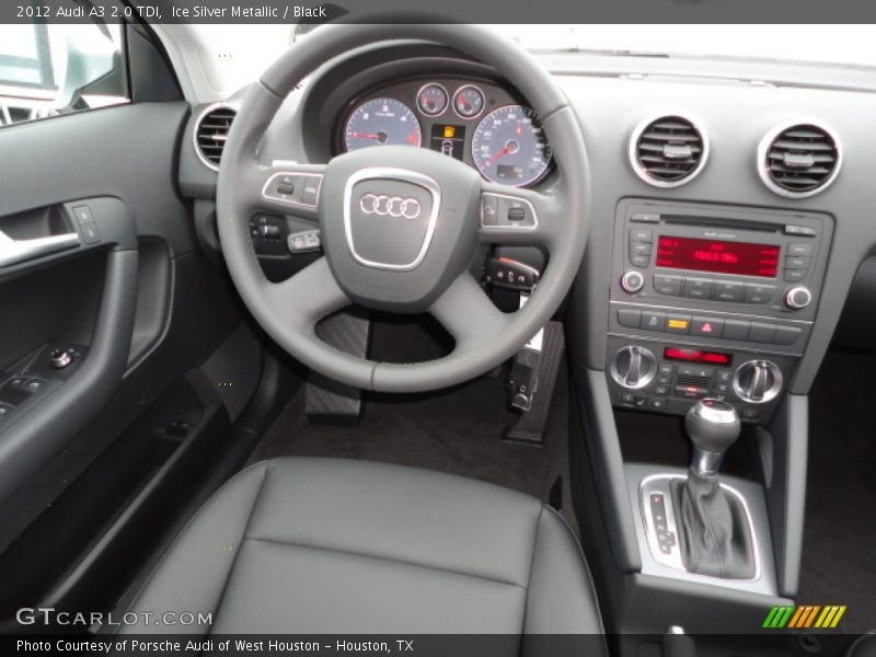 Ice Silver Metallic / Black 2012 Audi A3 2.0 TDI