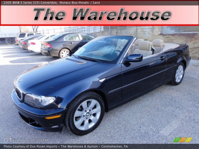 Monaco Blue Metallic / Sand 2005 BMW 3 Series 325i Convertible