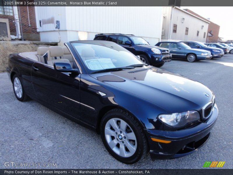 Monaco Blue Metallic / Sand 2005 BMW 3 Series 325i Convertible