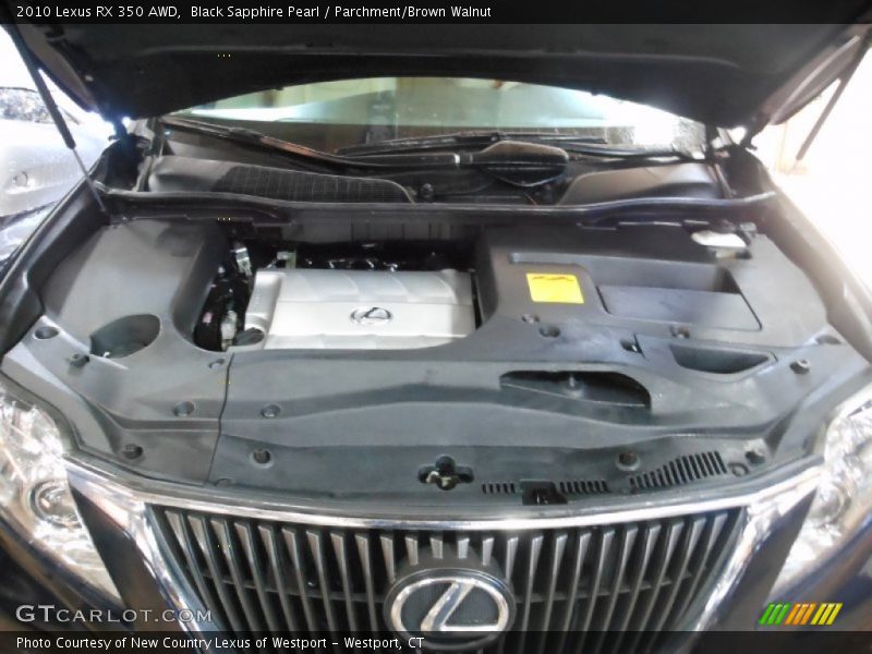 Black Sapphire Pearl / Parchment/Brown Walnut 2010 Lexus RX 350 AWD
