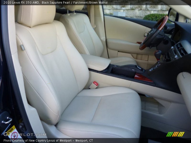 Black Sapphire Pearl / Parchment/Brown Walnut 2010 Lexus RX 350 AWD