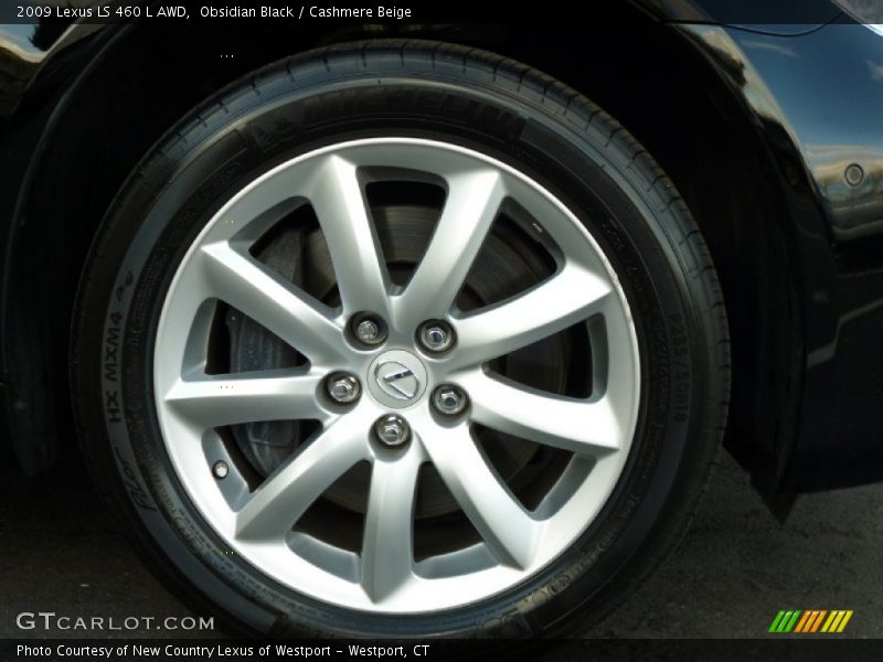 Obsidian Black / Cashmere Beige 2009 Lexus LS 460 L AWD