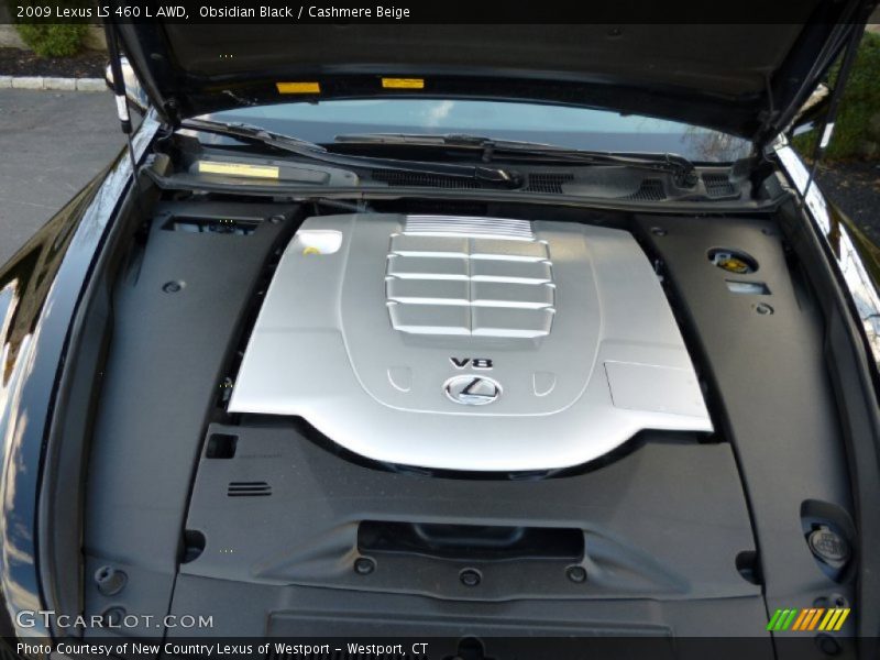 Obsidian Black / Cashmere Beige 2009 Lexus LS 460 L AWD