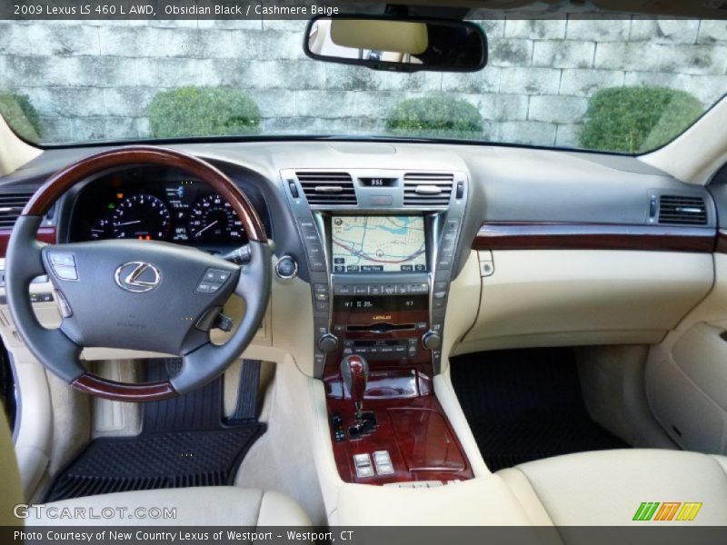 Obsidian Black / Cashmere Beige 2009 Lexus LS 460 L AWD