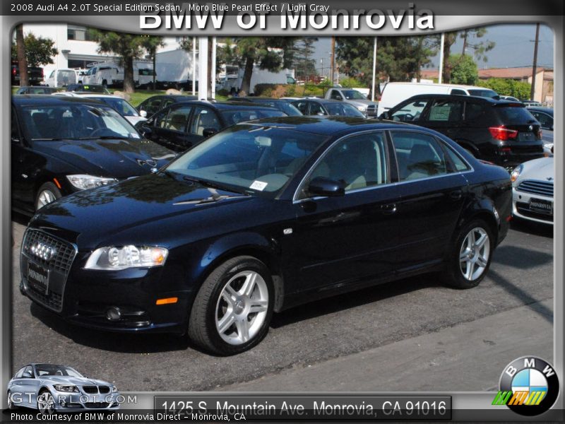 Moro Blue Pearl Effect / Light Gray 2008 Audi A4 2.0T Special Edition Sedan