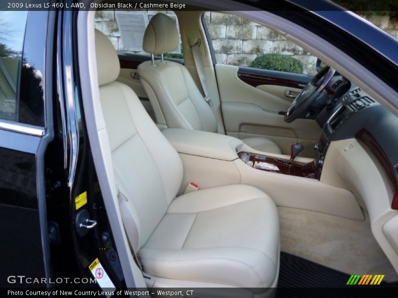 Obsidian Black / Cashmere Beige 2009 Lexus LS 460 L AWD