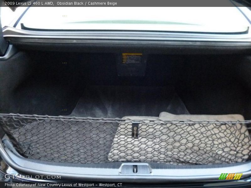 Obsidian Black / Cashmere Beige 2009 Lexus LS 460 L AWD