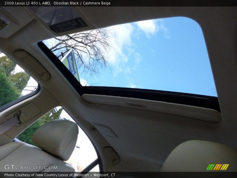 Obsidian Black / Cashmere Beige 2009 Lexus LS 460 L AWD