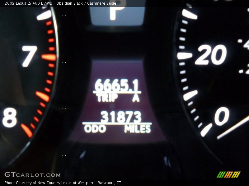 Obsidian Black / Cashmere Beige 2009 Lexus LS 460 L AWD