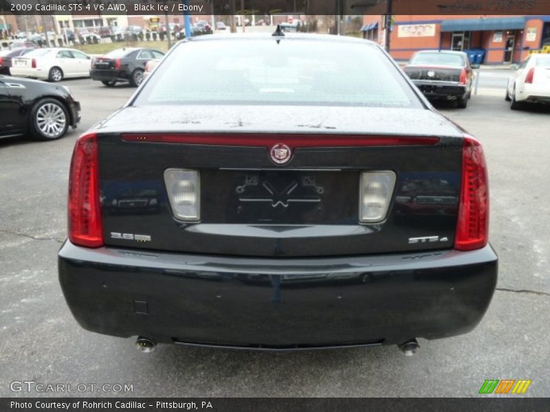 Black Ice / Ebony 2009 Cadillac STS 4 V6 AWD