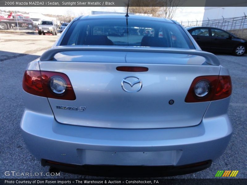 Sunlight Silver Metallic / Black 2006 Mazda MAZDA3 i Sedan