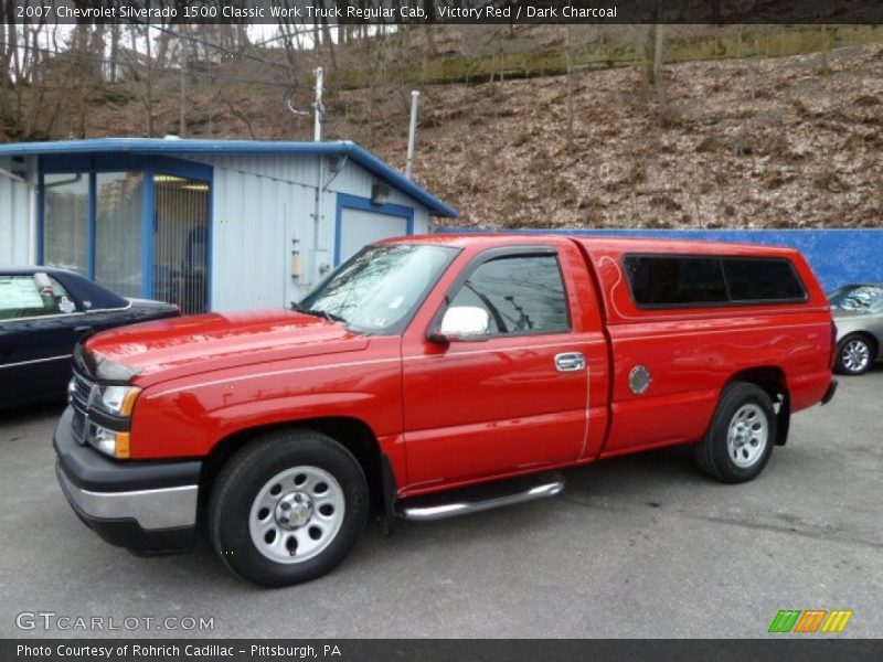 Victory Red / Dark Charcoal 2007 Chevrolet Silverado 1500 Classic Work Truck Regular Cab