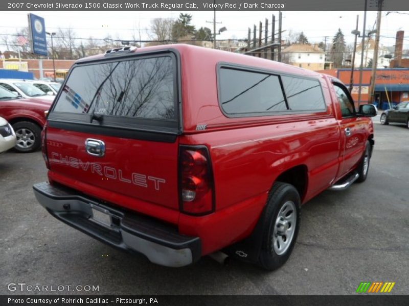 Victory Red / Dark Charcoal 2007 Chevrolet Silverado 1500 Classic Work Truck Regular Cab