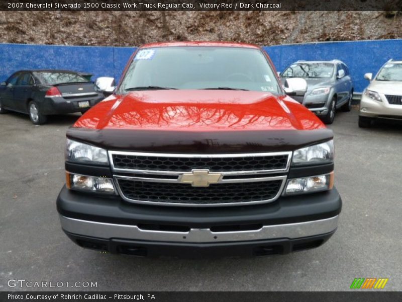 Victory Red / Dark Charcoal 2007 Chevrolet Silverado 1500 Classic Work Truck Regular Cab