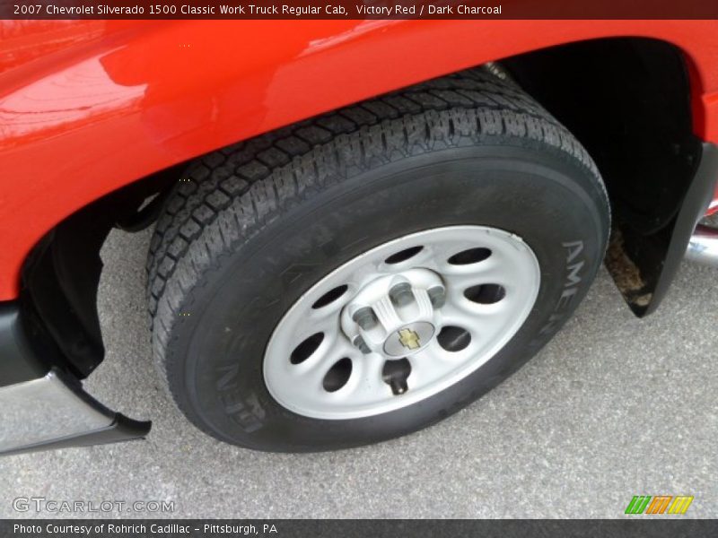 Victory Red / Dark Charcoal 2007 Chevrolet Silverado 1500 Classic Work Truck Regular Cab