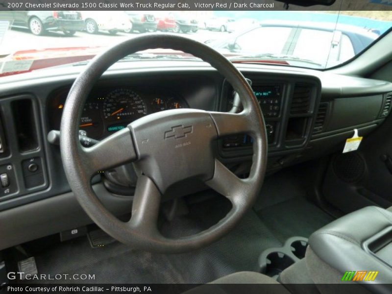 Victory Red / Dark Charcoal 2007 Chevrolet Silverado 1500 Classic Work Truck Regular Cab