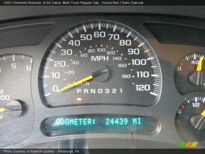 Victory Red / Dark Charcoal 2007 Chevrolet Silverado 1500 Classic Work Truck Regular Cab