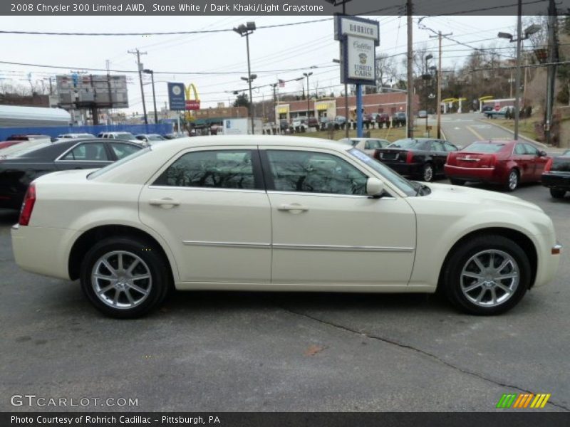 Stone White / Dark Khaki/Light Graystone 2008 Chrysler 300 Limited AWD