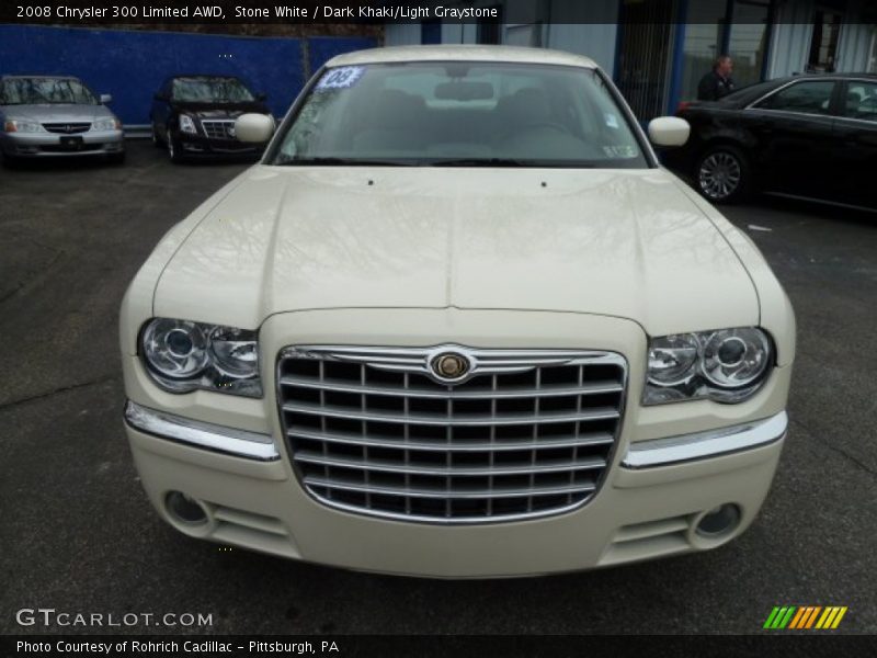 Stone White / Dark Khaki/Light Graystone 2008 Chrysler 300 Limited AWD